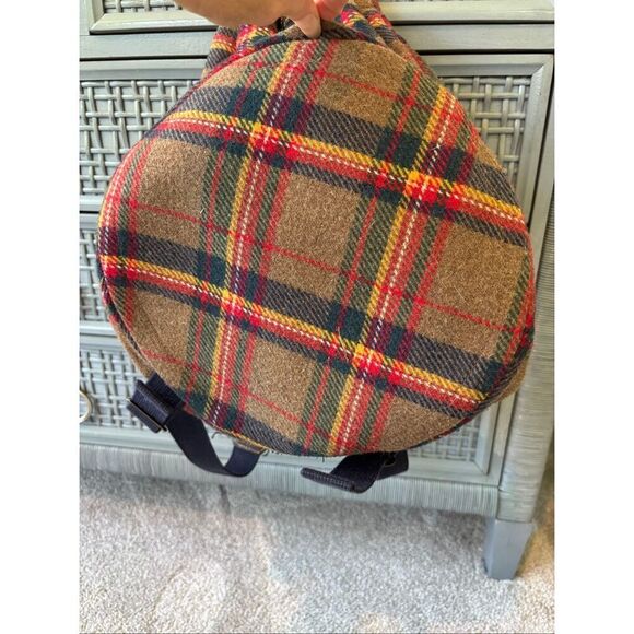 NWOT Vintage Gap Mt. Whistler Lodge wool blend tartan backpack D4 - Picture 3 of 7